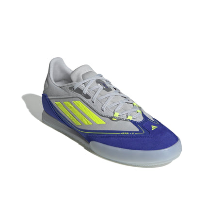 adidas F50 Messi Freestyle Indoor Boots Silver/Yellow/Blue - Best Buy Soccer