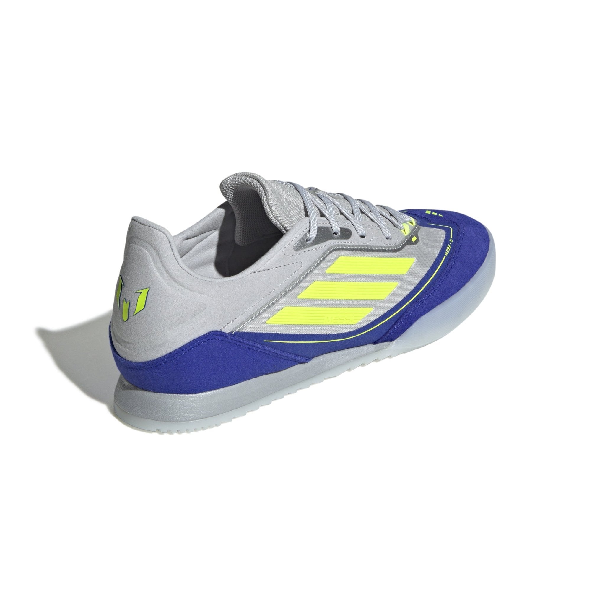 adidas F50 Messi Freestyle Indoor Boots Silver/Yellow/Blue - Best Buy Soccer