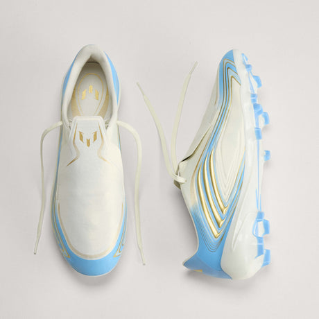 adidas F50 Messi League FG Firm Ground Men's Soccer Cleats - Ivory/Blue - Best Buy Soccer