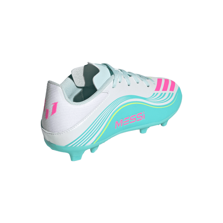 adidas F50 Messi League FG/MG Firm Ground /Multi Ground Youth Soccer Cleats - White/Pink/Aqua - Best Buy Soccer