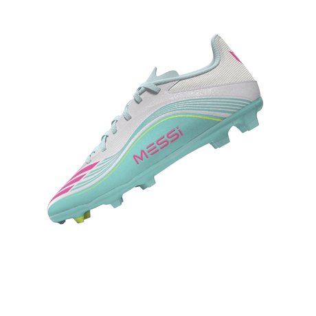adidas F50 Messi League FG/MG Firm Ground /Multi Ground Youth Soccer Cleats - White/Pink/Aqua - Best Buy Soccer