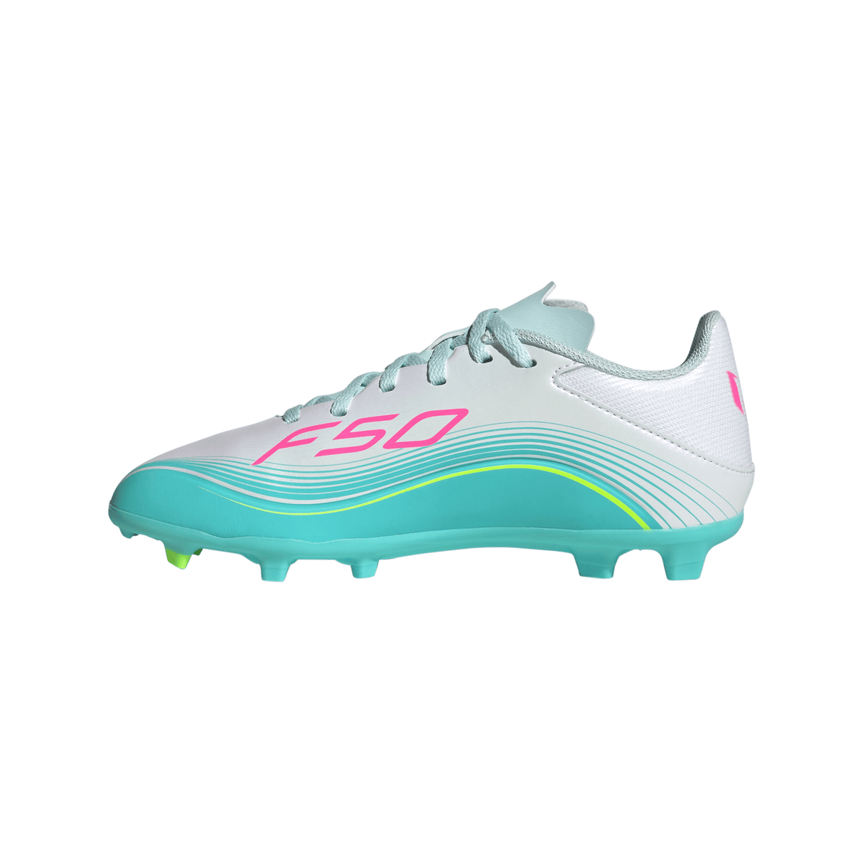 adidas F50 Messi League FG/MG Firm Ground /Multi Ground Youth Soccer Cleats - White/Pink/Aqua - Best Buy Soccer