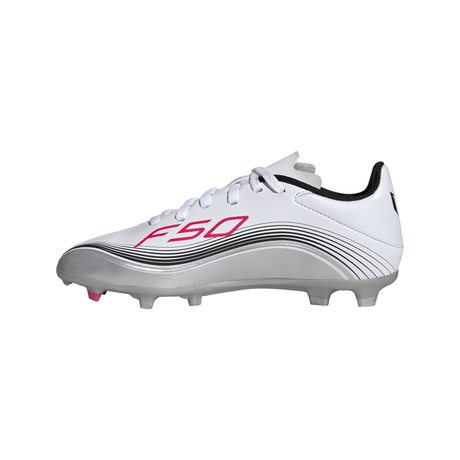 adidas F50 Messi League Firm/Multi - Ground Youth Soccer Cleats - White/Red/Silver - Best Buy Soccer