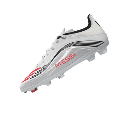 adidas F50 Messi League Firm/Multi - Ground Youth Soccer Cleats - White/Red/Silver - Best Buy Soccer