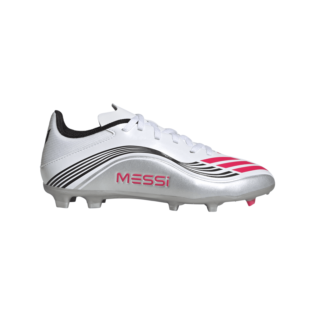 adidas F50 Messi League Firm/Multi - Ground Youth Soccer Cleats - White/Red/Silver - Best Buy Soccer