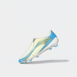 adidas F50 Messi League Laceless FG Firm Ground Youth Soccer Cleats - Ivory/Blue - Best Buy Soccer