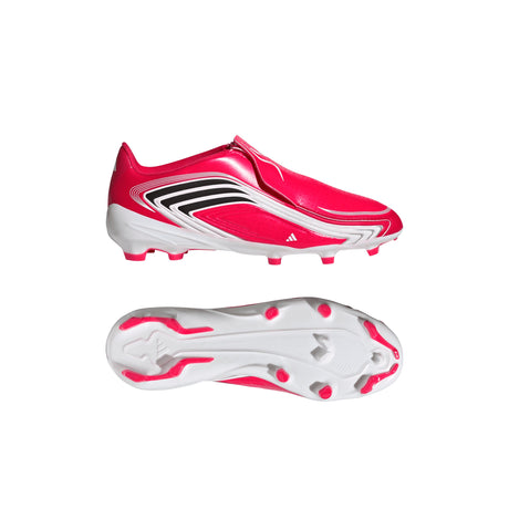 adidas F50 Messi League Laceless FG Firm Ground Youth Soccer Cleats - Red/Black - Best Buy Soccer