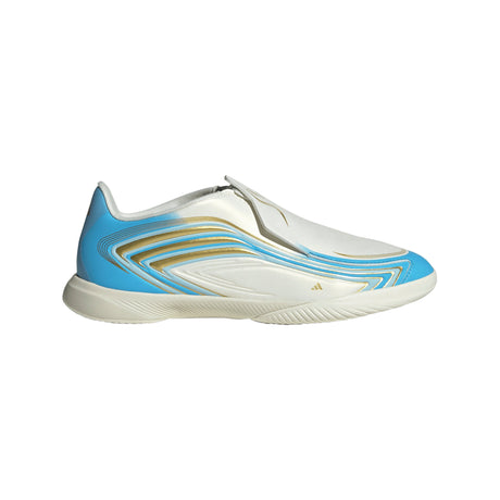 adidas F50 Messi League Laceless IN Indoor Youth Soccer Shoes - Ivory/Blue - Best Buy Soccer