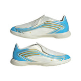 adidas F50 Messi League Laceless IN Indoor Youth Soccer Shoes - Ivory/Blue - Best Buy Soccer