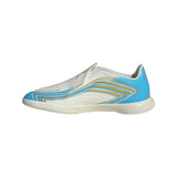 adidas F50 Messi League Laceless IN Indoor Youth Soccer Shoes - Ivory/Blue - Best Buy Soccer