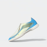 adidas F50 Messi League Laceless IN Indoor Youth Soccer Shoes - Ivory/Blue - Best Buy Soccer