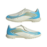 adidas F50 Messi League Laceless TF Turf Youth Soccer Cleats - Ivory/Blue - Best Buy Soccer