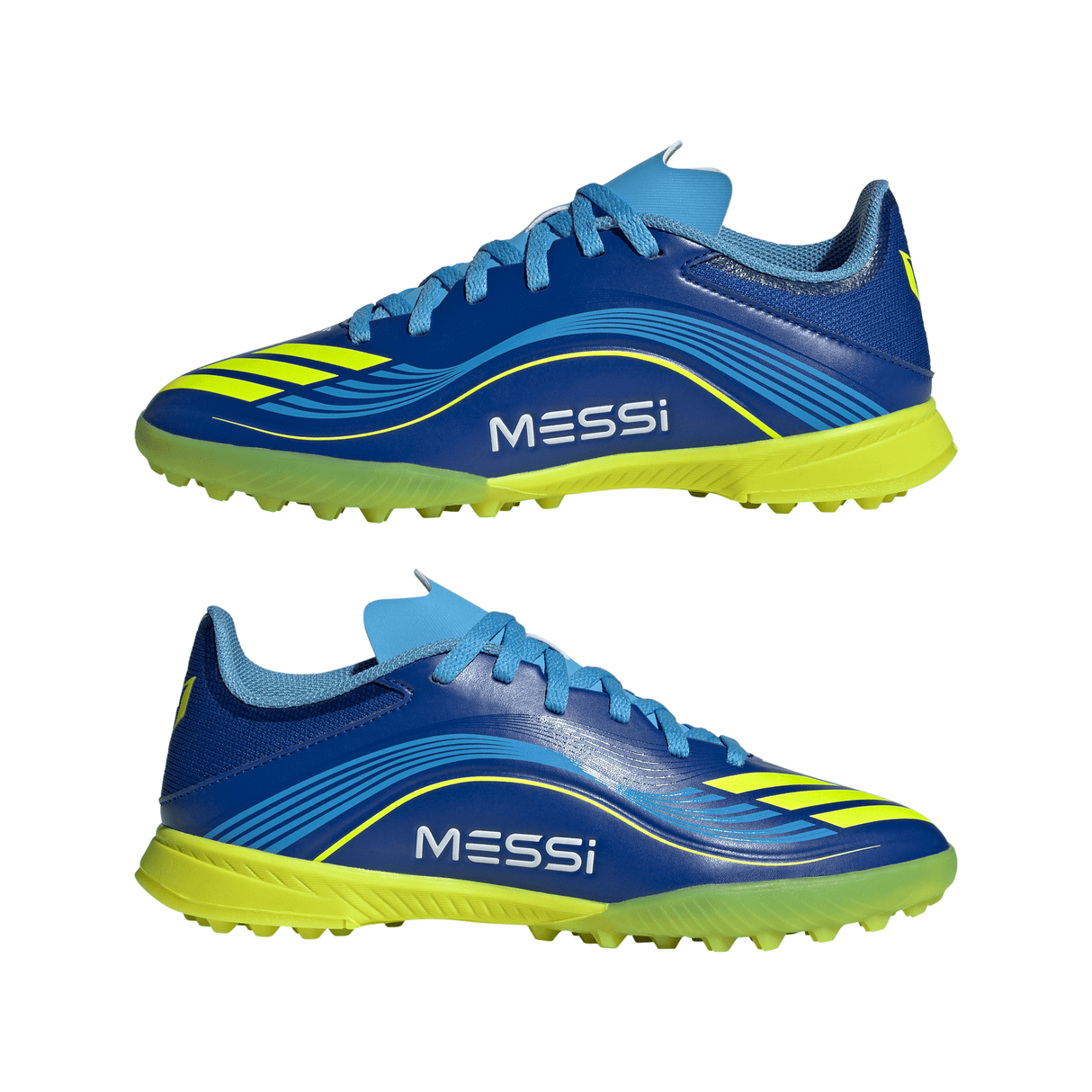 adidas F50 Messi League TF Youth Soccer Cleats - Royal Blue/Yellow/Blue - Best Buy Soccer