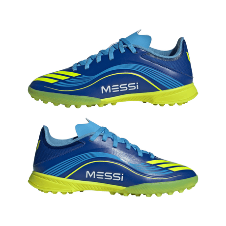 adidas F50 Messi League TF Youth Soccer Cleats - Royal Blue/Yellow/Blue - Best Buy Soccer
