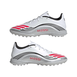 adidas F50 Messi League Turf Soccer Cleats - White/Red/Silver - Best Buy Soccer