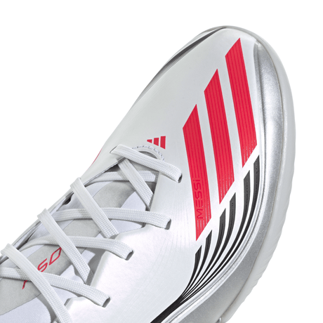 adidas F50 Messi League Turf Soccer Cleats - White/Red/Silver - Best Buy Soccer