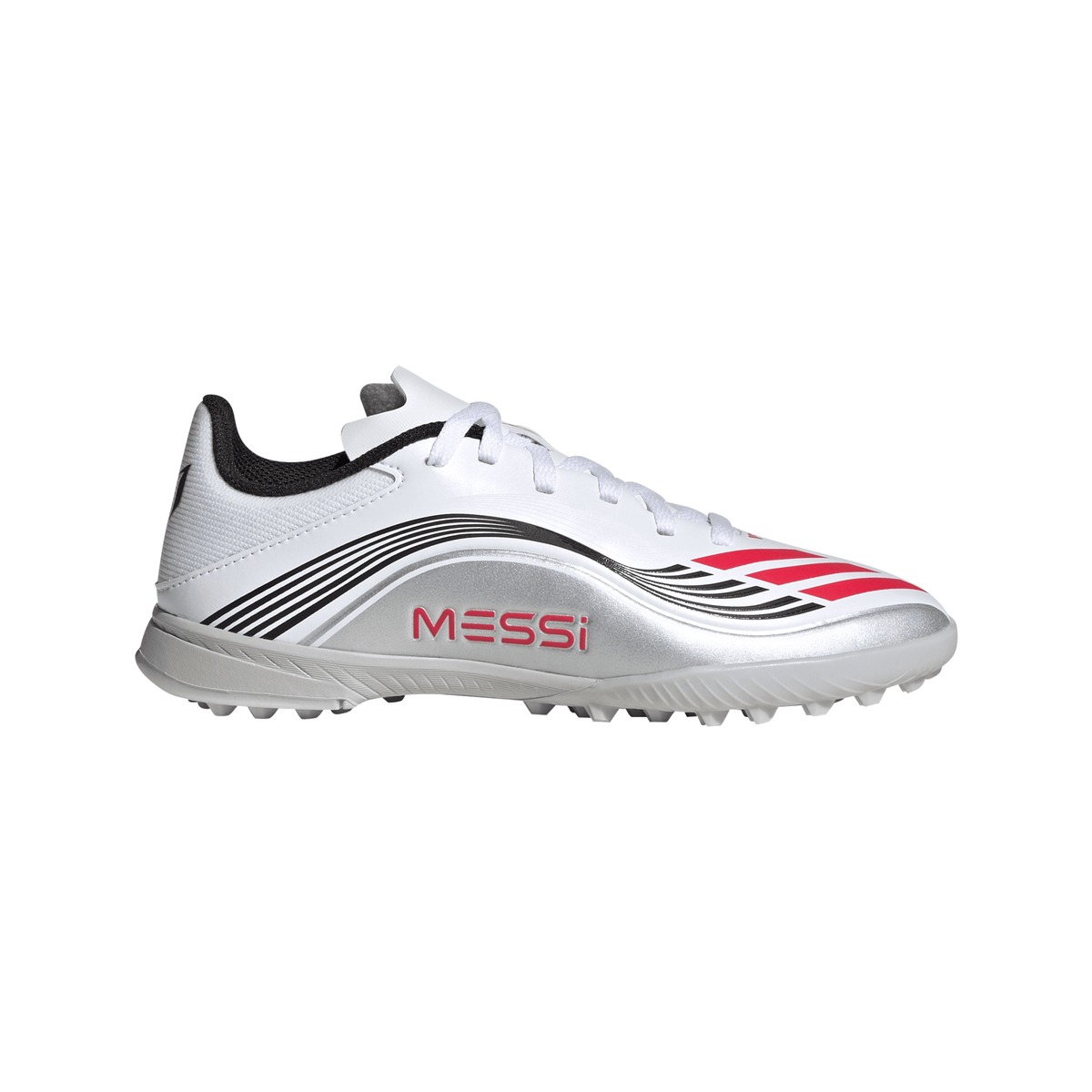 adidas F50 Messi League Turf Youth Soccer Cleats - White/Red/Silver - Best Buy Soccer
