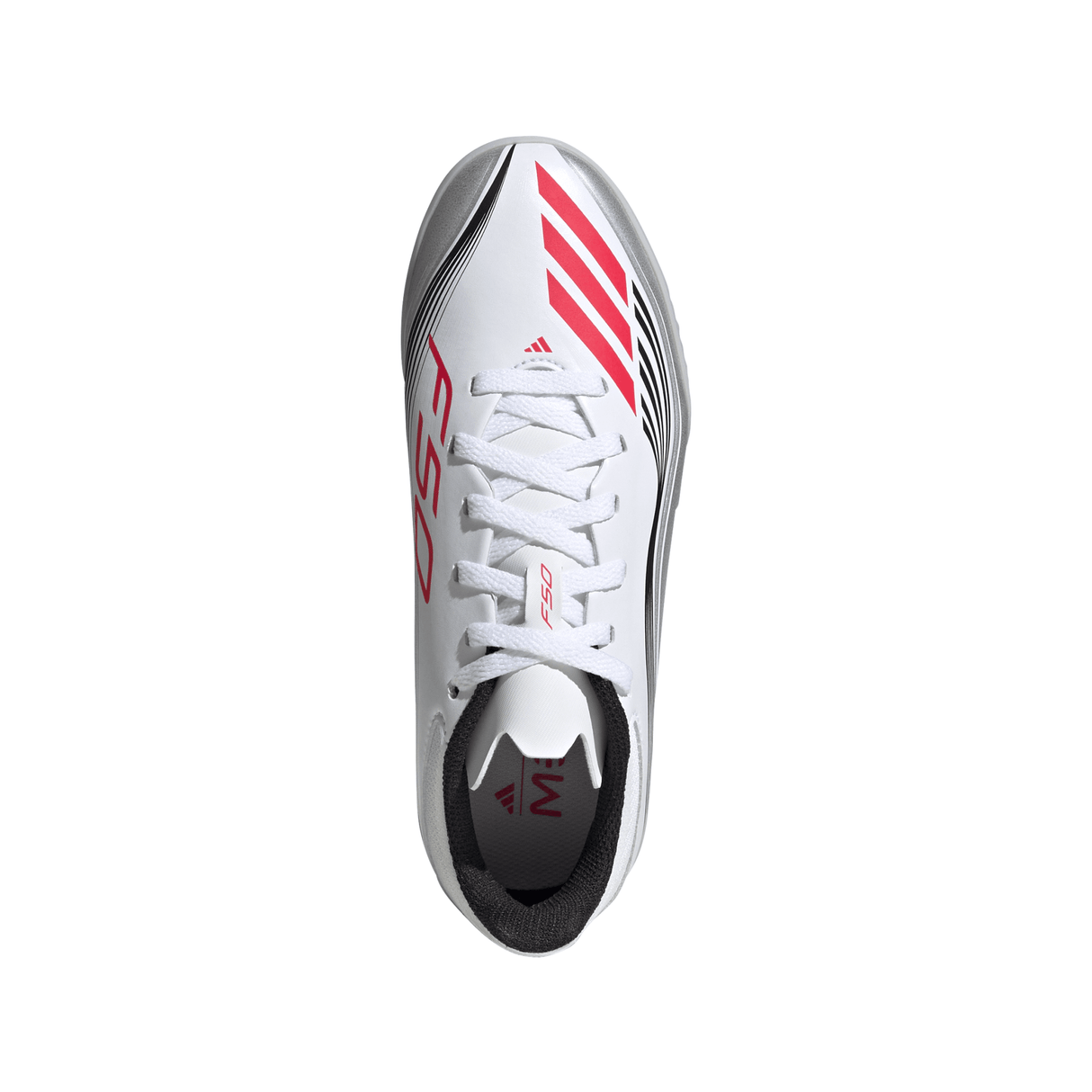 adidas F50 Messi League Turf Youth Soccer Cleats - White/Red/Silver - Best Buy Soccer