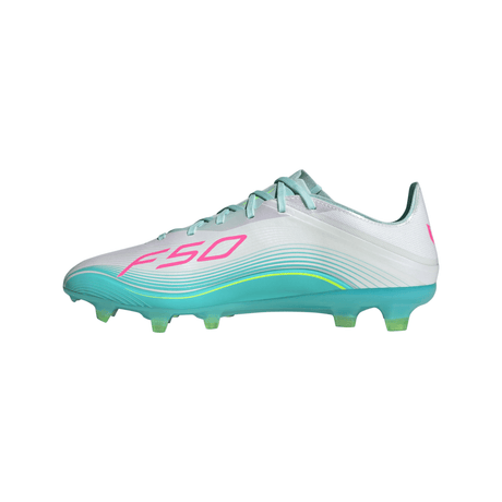 adidas F50 Messi Pro FG Firm Ground Men's Soccer Cleats - White/Pink/Aqua - Best Buy Soccer