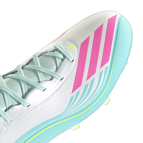 adidas F50 Messi Pro FG Firm Ground Men's Soccer Cleats - White/Pink/Aqua - Best Buy Soccer