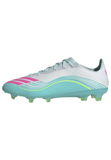 adidas F50 Messi Pro FG Firm Ground Men's Soccer Cleats - White/Pink/Aqua - Best Buy Soccer