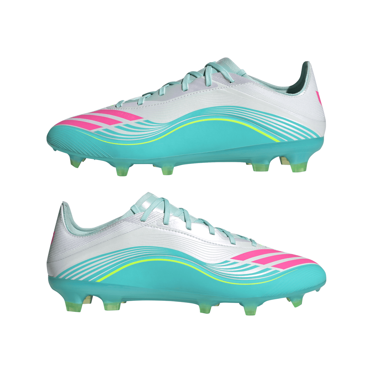 adidas F50 Messi Pro FG Firm Ground Men's Soccer Cleats - White/Pink/Aqua - Best Buy Soccer