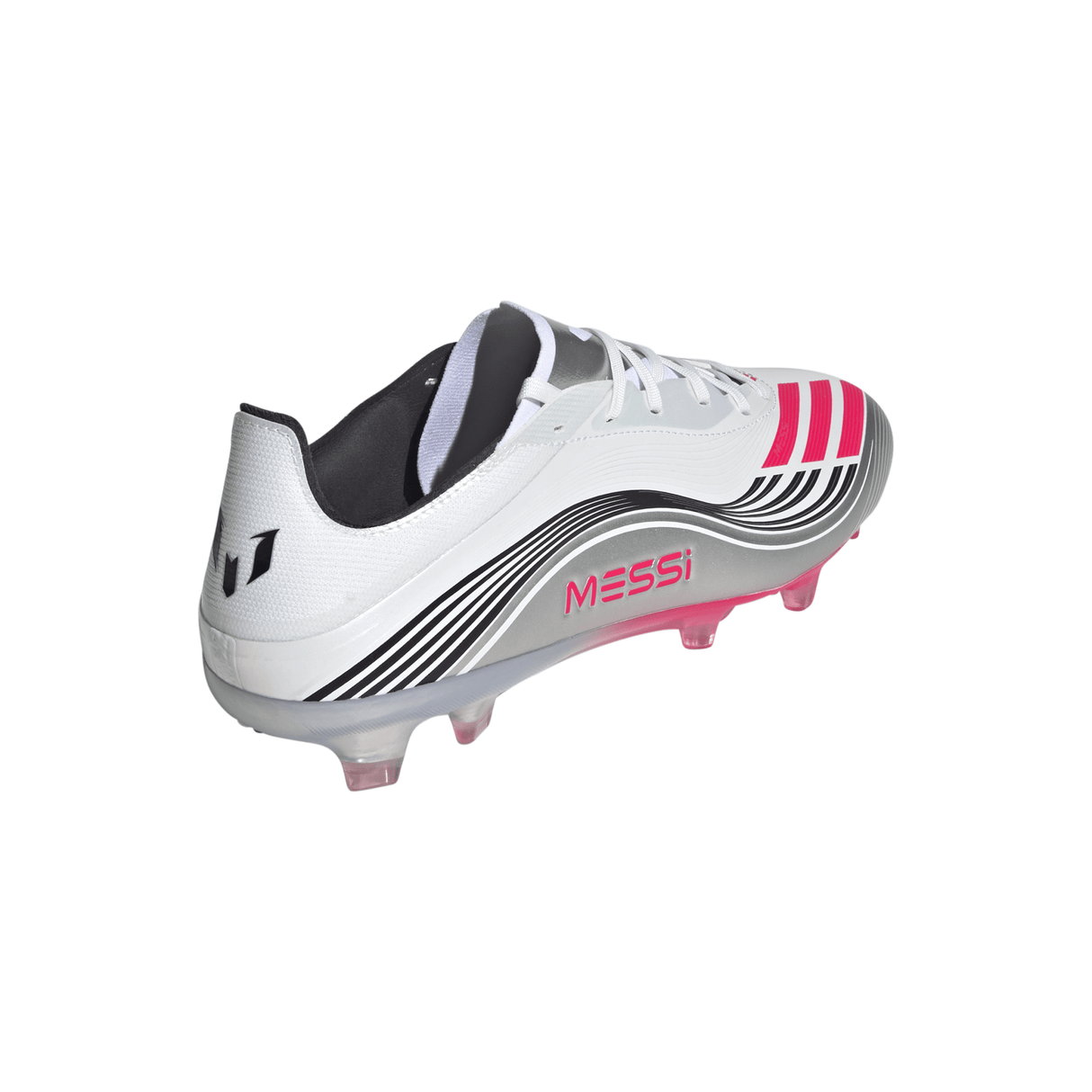 adidas F50 Messi Pro Firm Ground Soccer Cleats - White/Red/Silver - Best Buy Soccer