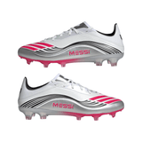 adidas F50 Messi Pro Firm Ground Soccer Cleats - White/Red/Silver - Best Buy Soccer