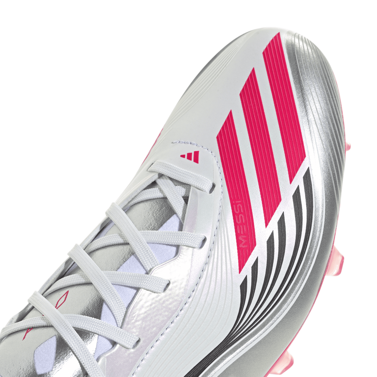 adidas F50 Messi Pro Firm Ground Soccer Cleats - White/Red/Silver - Best Buy Soccer