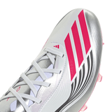 adidas F50 Messi Pro Firm Ground Soccer Cleats - White/Red/Silver - Best Buy Soccer