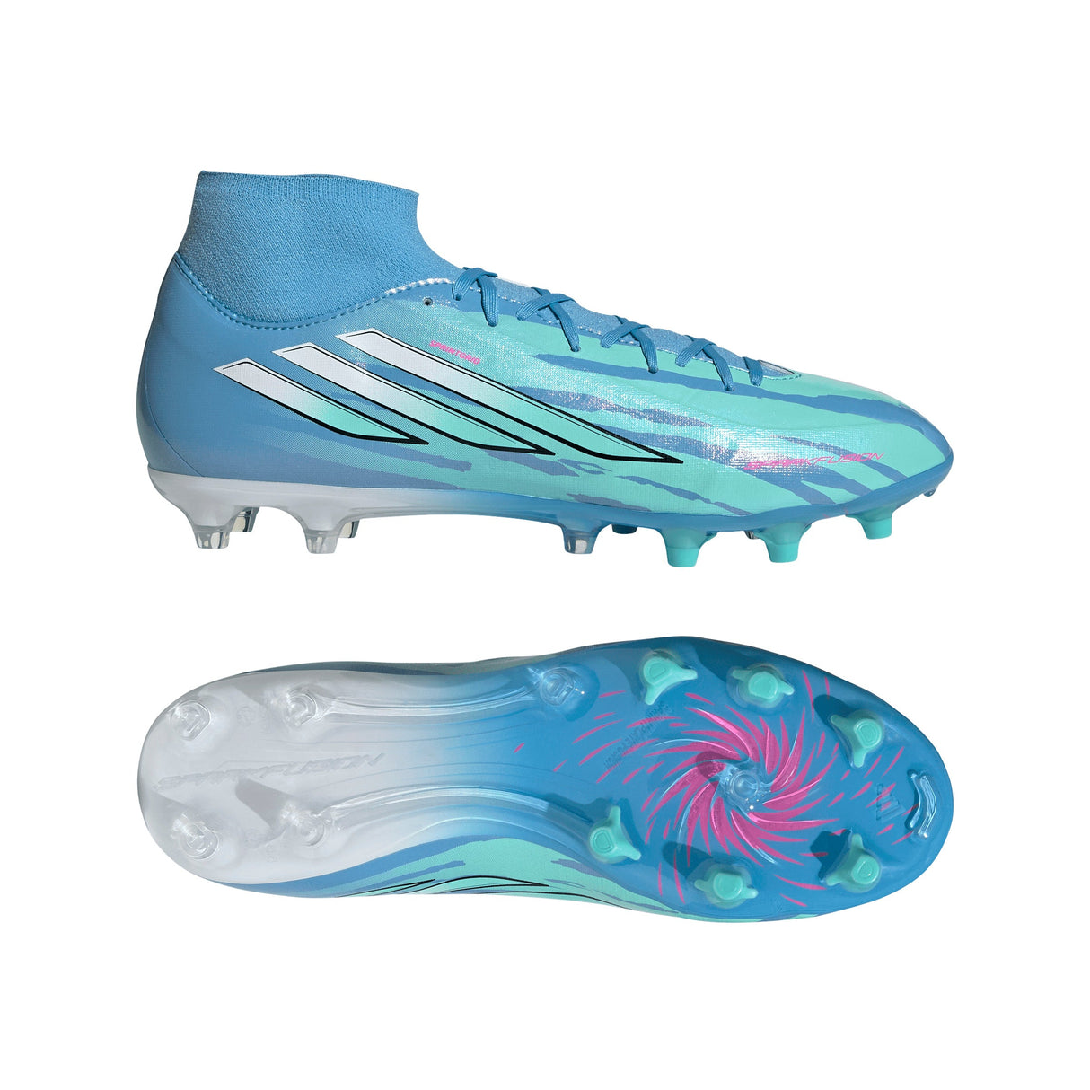 adidas F50 Sparkfusion League Mid Cut Firm Ground / Artificial Gras Men's Soccer Cleats - White/Pink - Best Buy Soccer