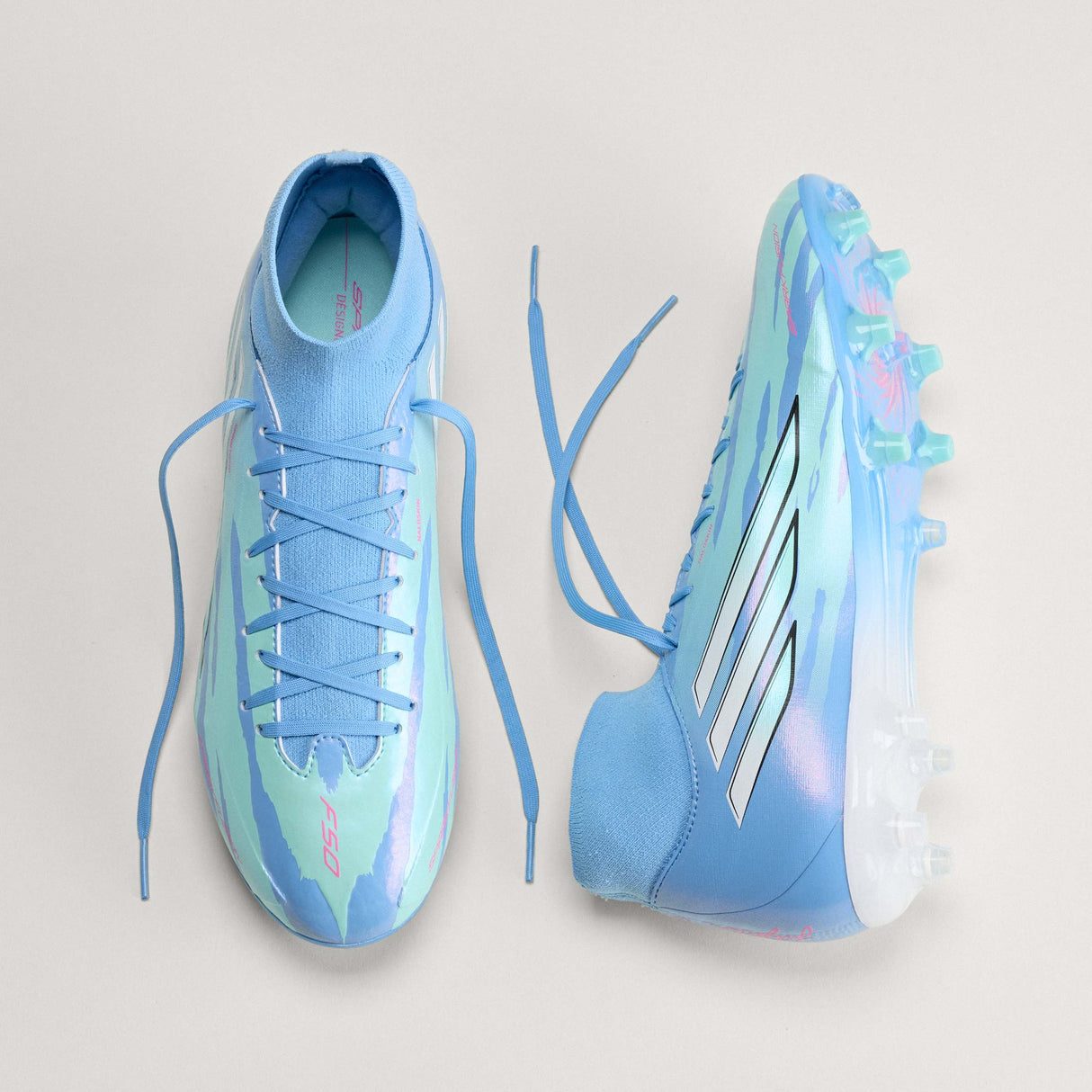 adidas F50 Sparkfusion League Mid Cut Firm Ground / Artificial Gras Men's Soccer Cleats - White/Pink - Best Buy Soccer