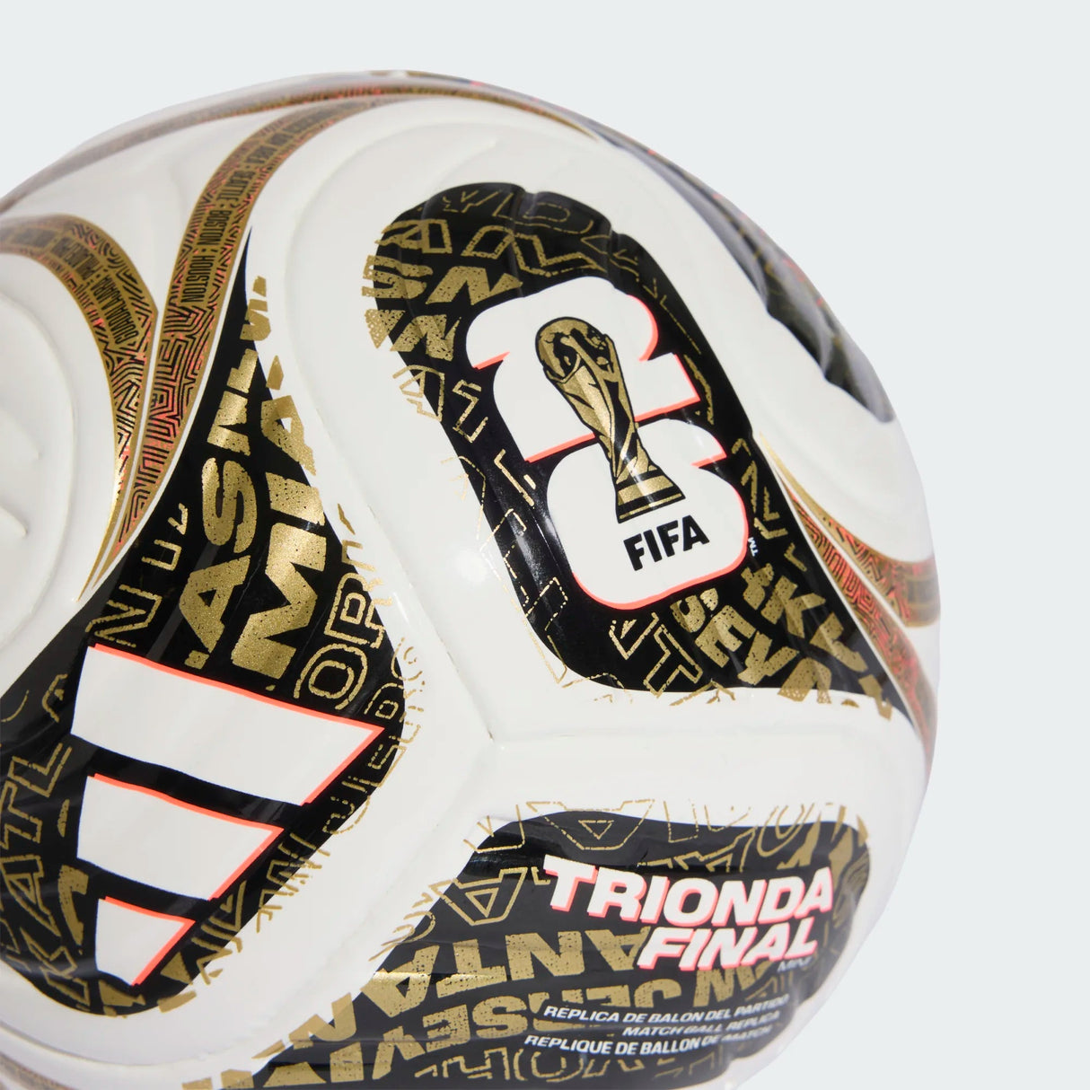 adidas Fifa World Cup 2026 Trionda Finals Mini Soccer Ball - White/Black/Gold - Best Buy Soccer