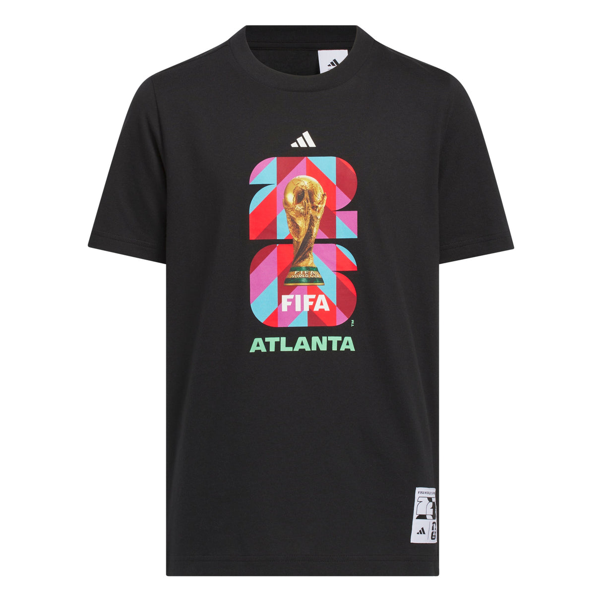 adidas FIFA World Cup 26™ Host City Atlanta Graphic Youth Soccer T-Shirt - Black - Best Buy Soccer