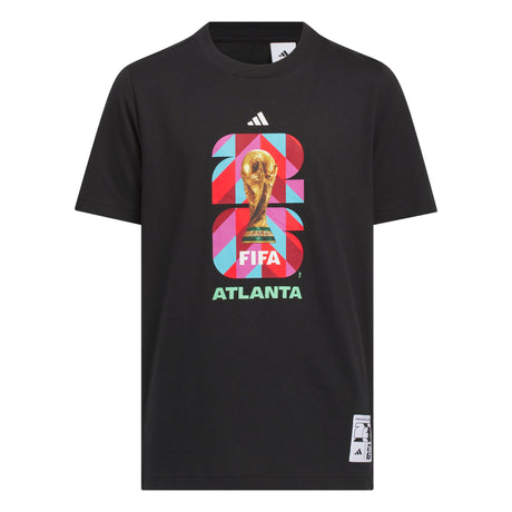 adidas FIFA World Cup 26™ Host City Atlanta Graphic Youth Soccer T-Shirt - Black - Best Buy Soccer