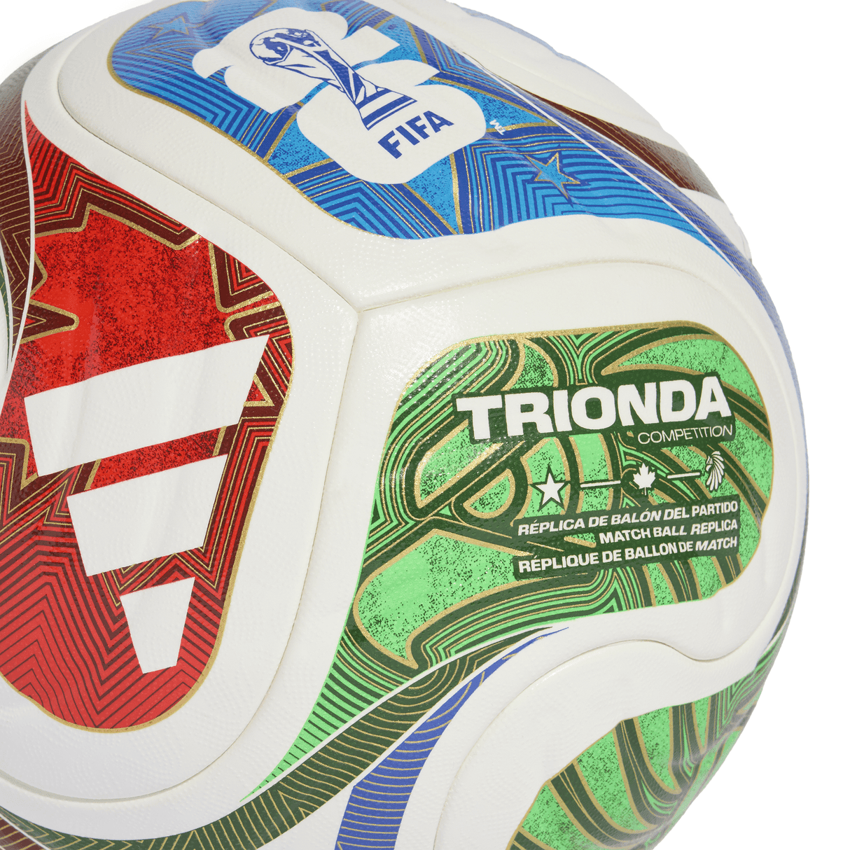 adidas FIFA World Cup 26™ Trionda Competition Soccer Ball - White/Blue/Red - Best Buy Soccer