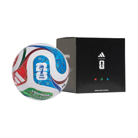 adidas FIFA World Cup 26™ Trionda League Boxed Soccer Ball - White/Blue/Red - Best Buy Soccer
