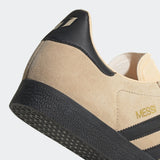 adidas Gazelle Messi Shoes Crystal Sand/Black/Gold Metallic - Best Buy Soccer