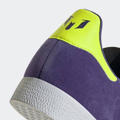 adidas Gazelle Messi Shoes Purple/Lucid Lemon/White - Best Buy Soccer