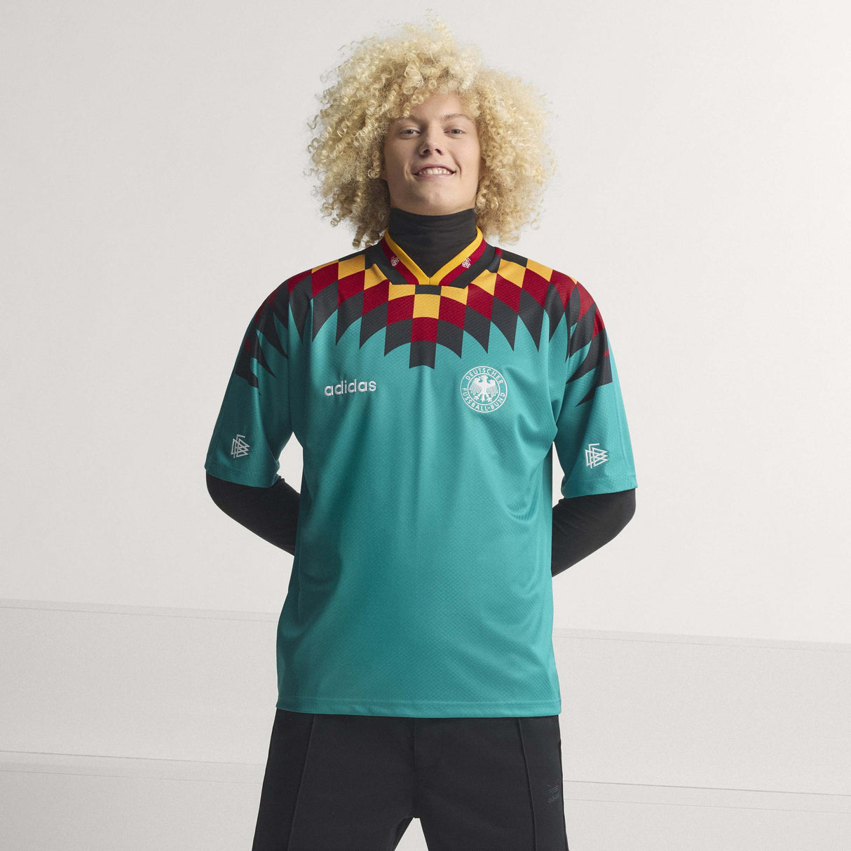 adidas Germany Away 1994 Men's Soccer Jersey - Green/Black/Red - Best Buy Soccer