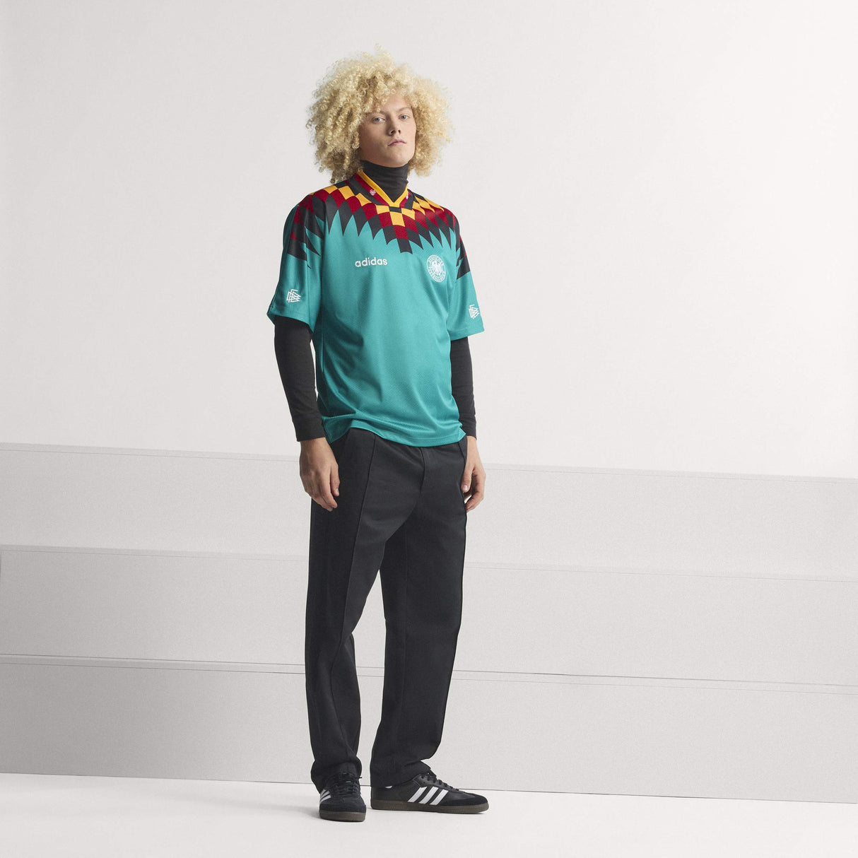 adidas Germany Away 1994 Men's Soccer Jersey - Green/Black/Red - Best Buy Soccer