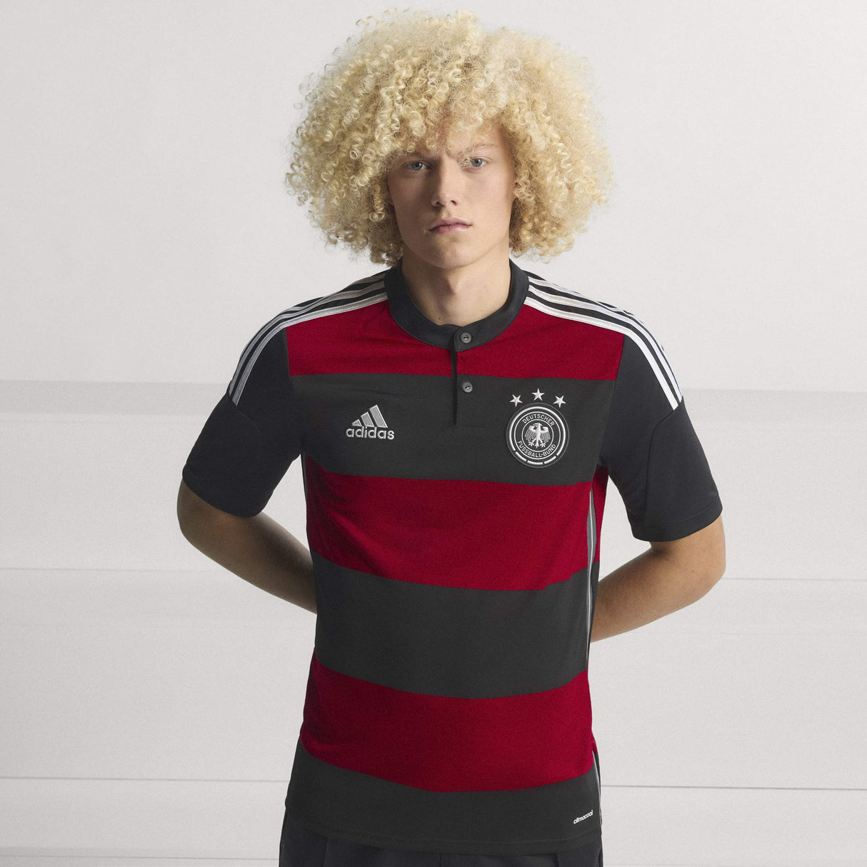 adidas Germany Away 2014 Men's Soccer Jersey - Black/Red/White - Best Buy Soccer