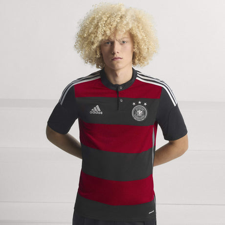 adidas Germany Away 2014 Men's Soccer Jersey - Black/Red/White - Best Buy Soccer