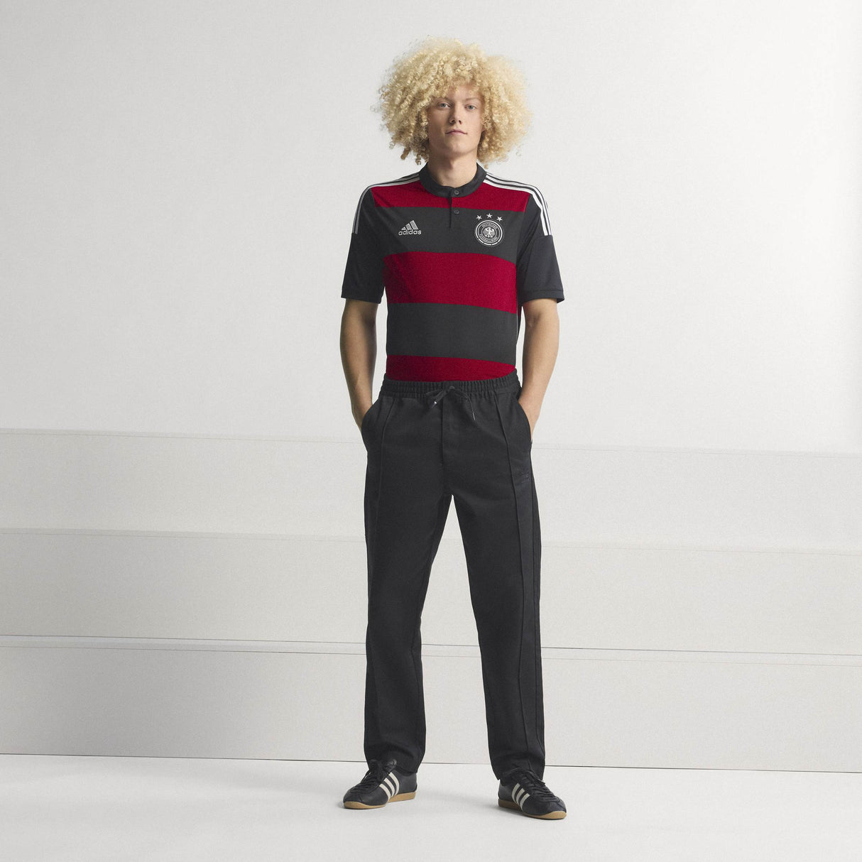 adidas Germany Away 2014 Men's Soccer Jersey - Black/Red/White - Best Buy Soccer