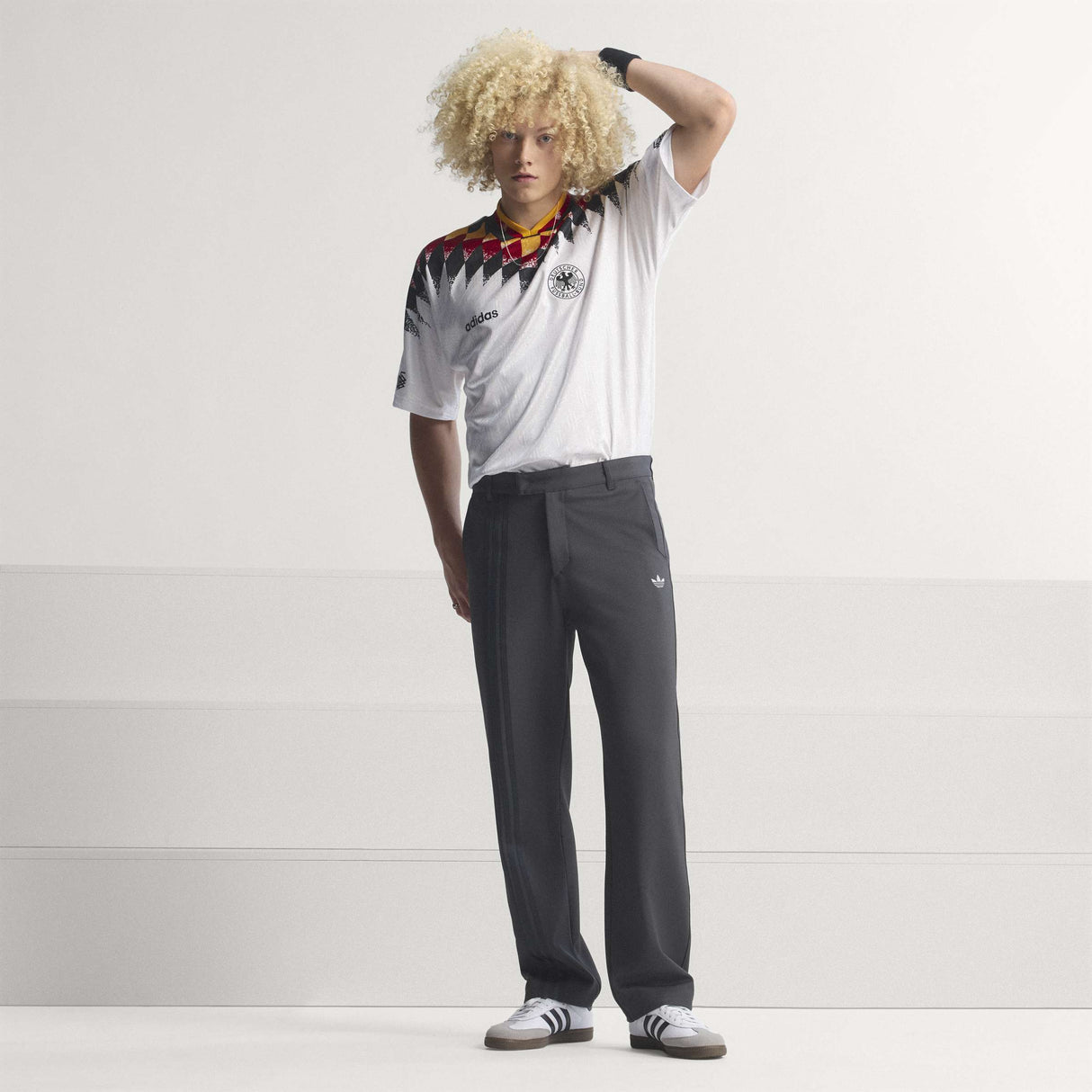 adidas Germany Home 1994 Men's Soccer Jersey - White/Black/Red - Best Buy Soccer