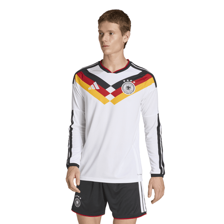 adidas Germany Home Long Sleeve Men's Soccer Jersey 26 - White - Best Buy Soccer