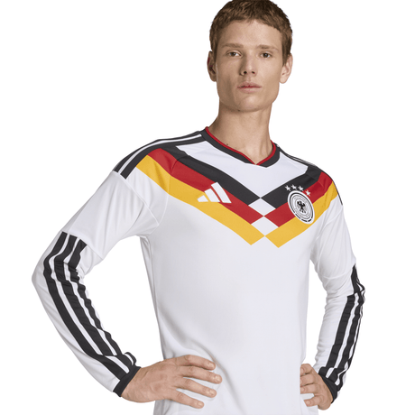 adidas Germany Home Long Sleeve Men's Soccer Jersey 26 - White - Best Buy Soccer