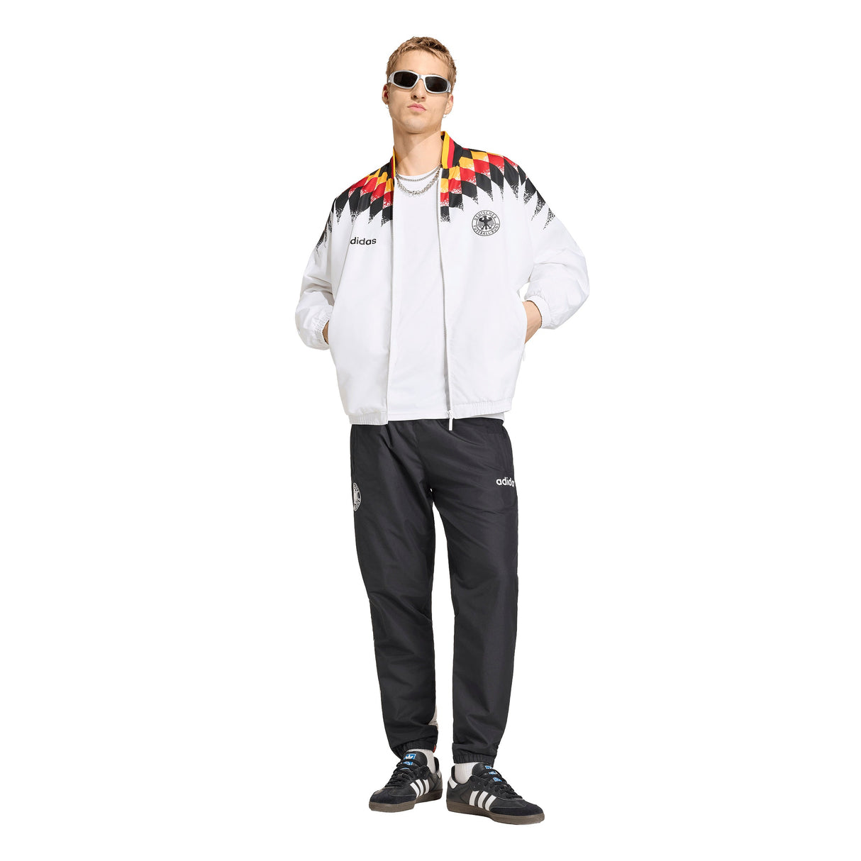 adidas Germany Track 1994 Men's Soccer Pants - Black/White - Best Buy Soccer