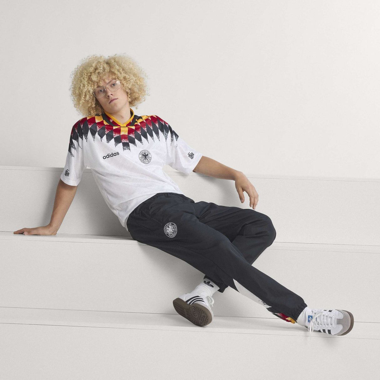 adidas Germany Track 1994 Men's Soccer Pants - Black/White - Best Buy Soccer