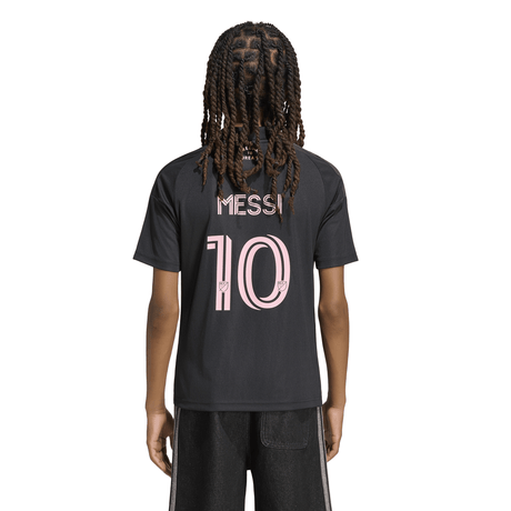 adidas Inter Miami CF Away Messi Youth Soccer Jersey 26/27 - Black/Pink - Best Buy Soccer